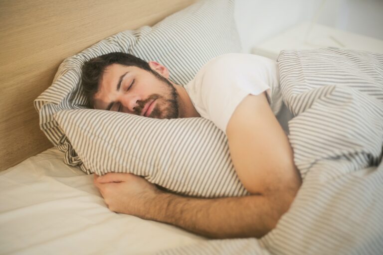 Man sleeping in